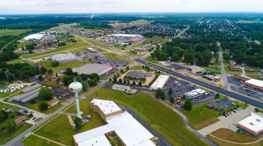 Aerial view of Republic, Missouri